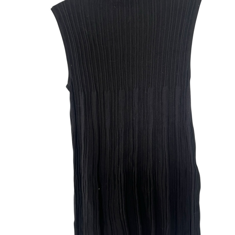 Pretty Angel Pleated Black Dress with Stretch - Size Small - Picture 6 of 10